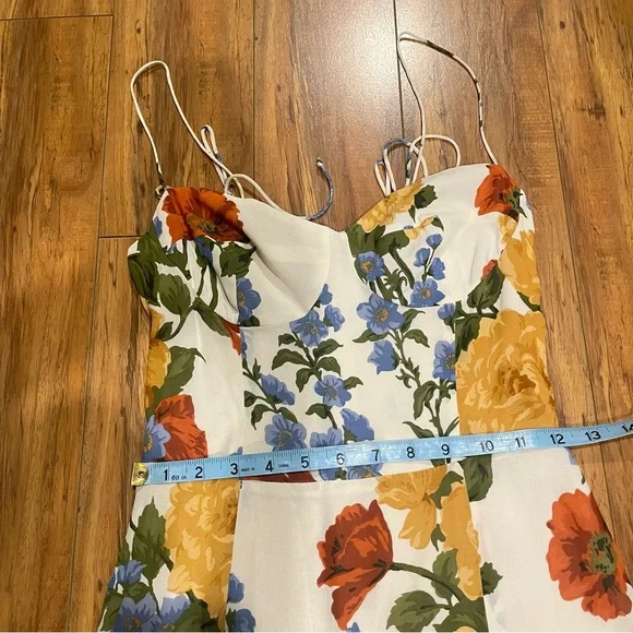 Reformation Juliette Formosa Floral Print Midi Dress Size 4 - Picture 15 of 16
